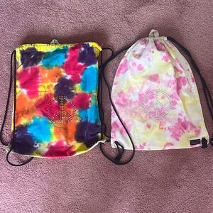 UNDEE BANDZ Drawstring Bags Set of 2 Tie Dye Y2K